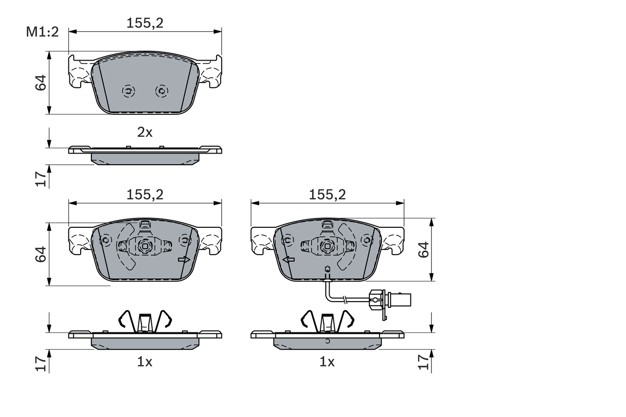 Set placute frana