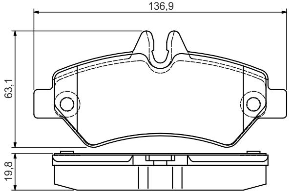 Set placute frana