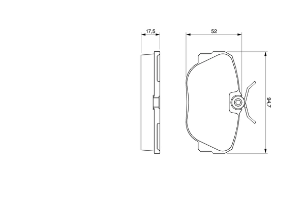 Set placute frana