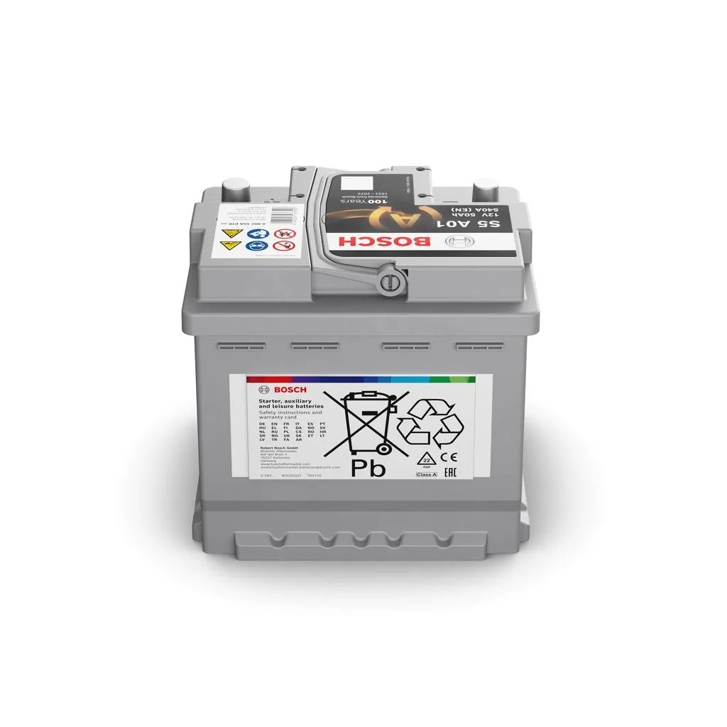 Baterie 12V 50Ah/540A L- 207x175x190 AGM