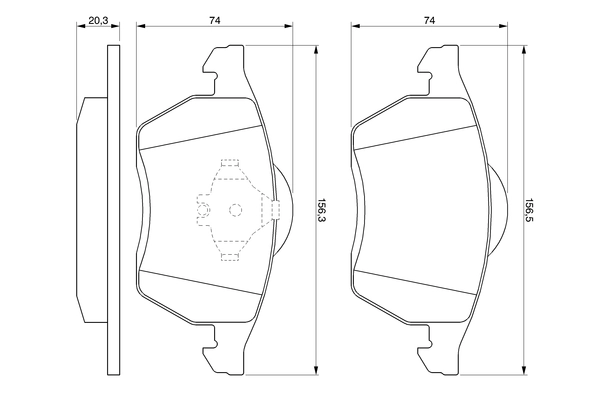 Set placute frana