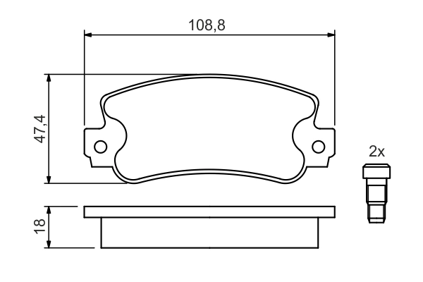 Set placute frana