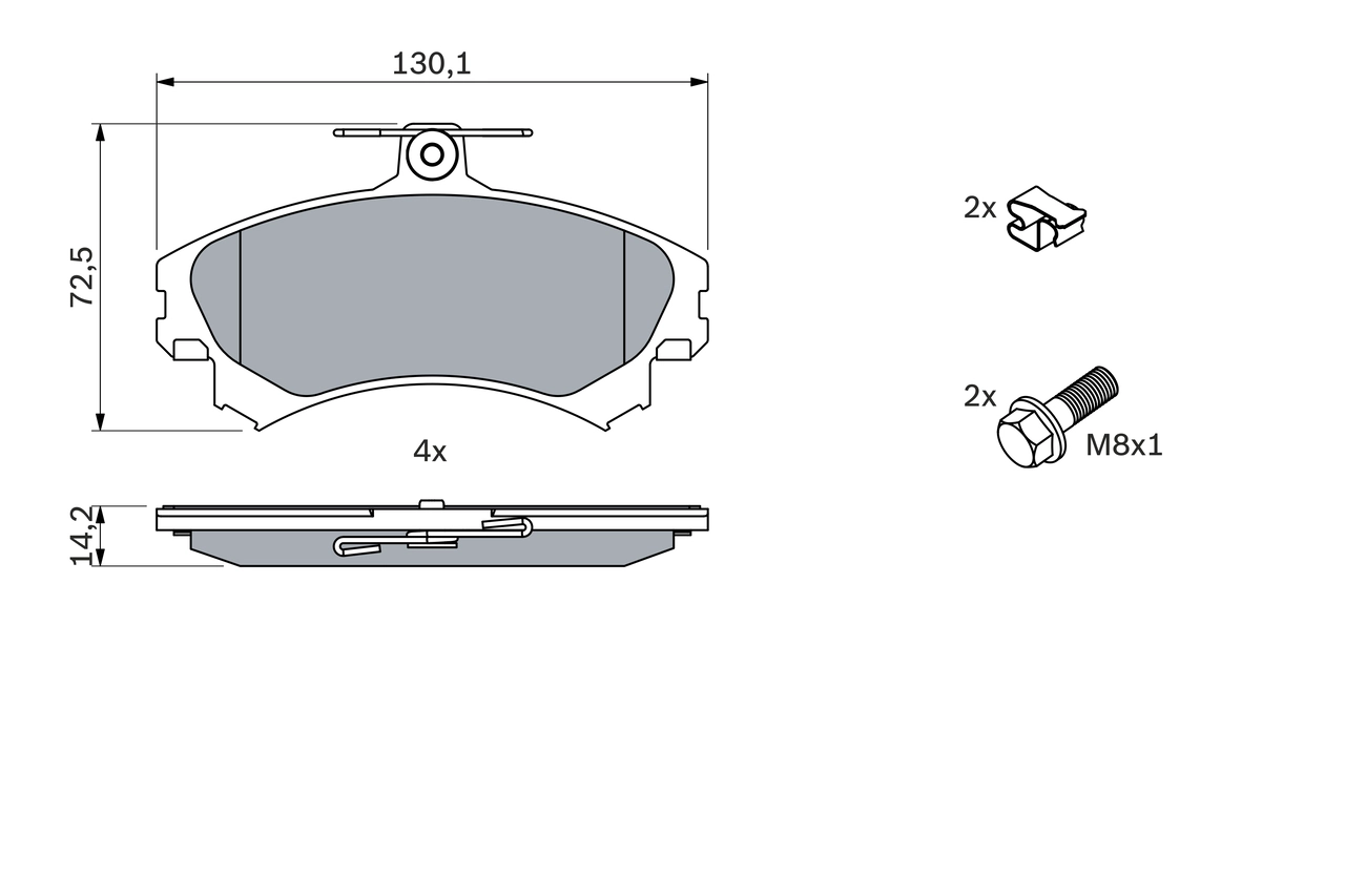 Set placute frana