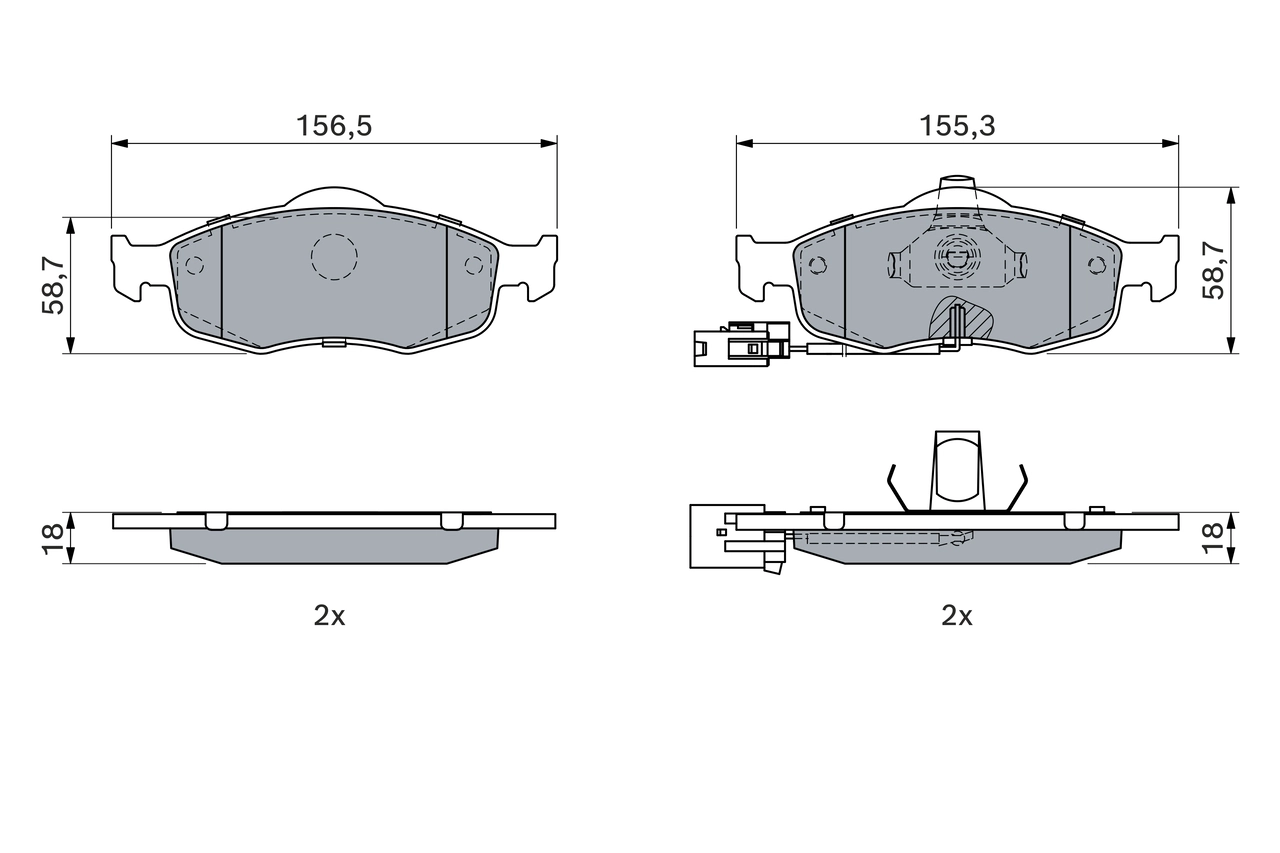 Set placute frana