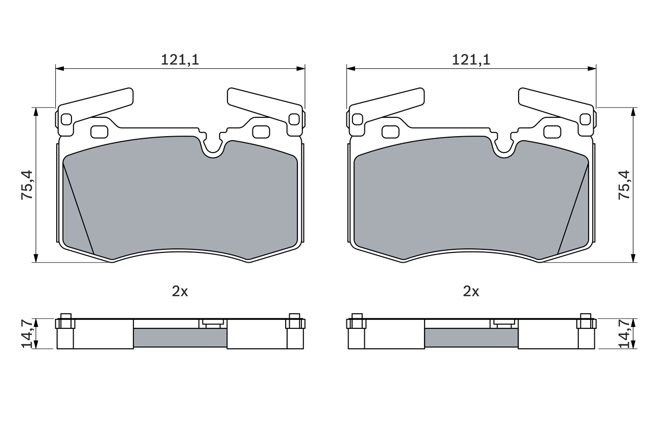 Set placute frana