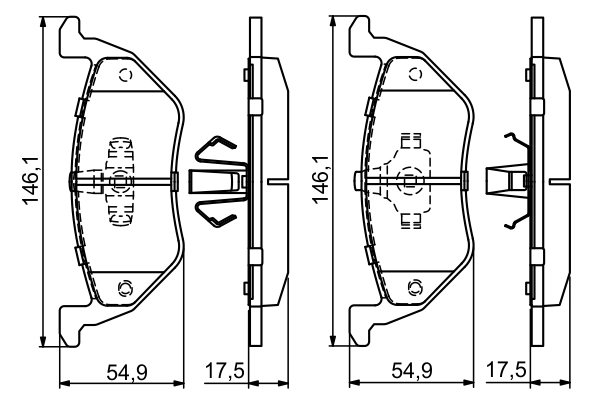 Set placute frana