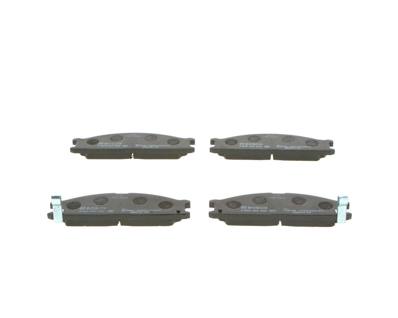 Set placute frana