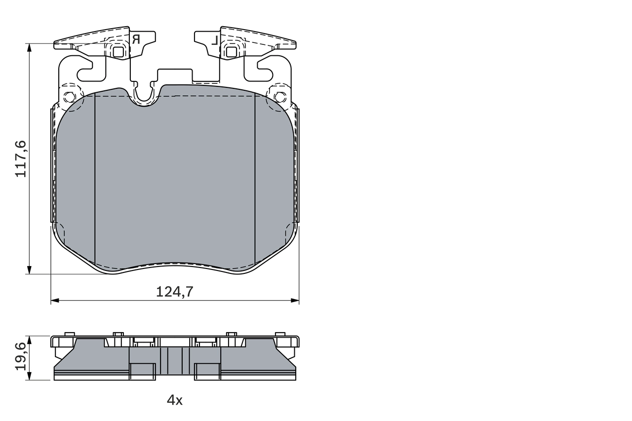 Set placute frana