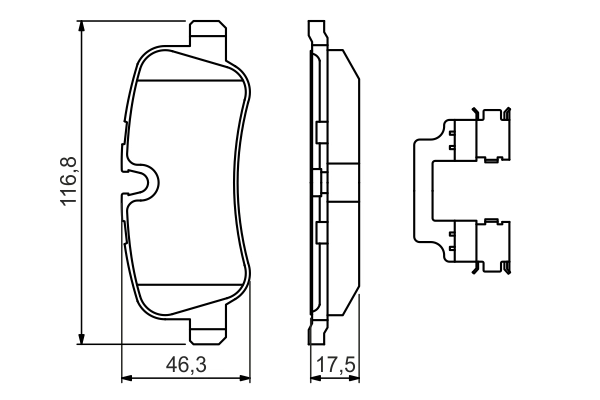 Set placute frana