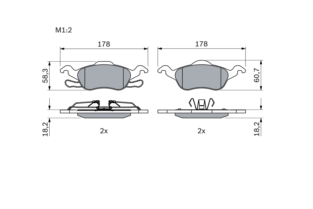 Set placute frana