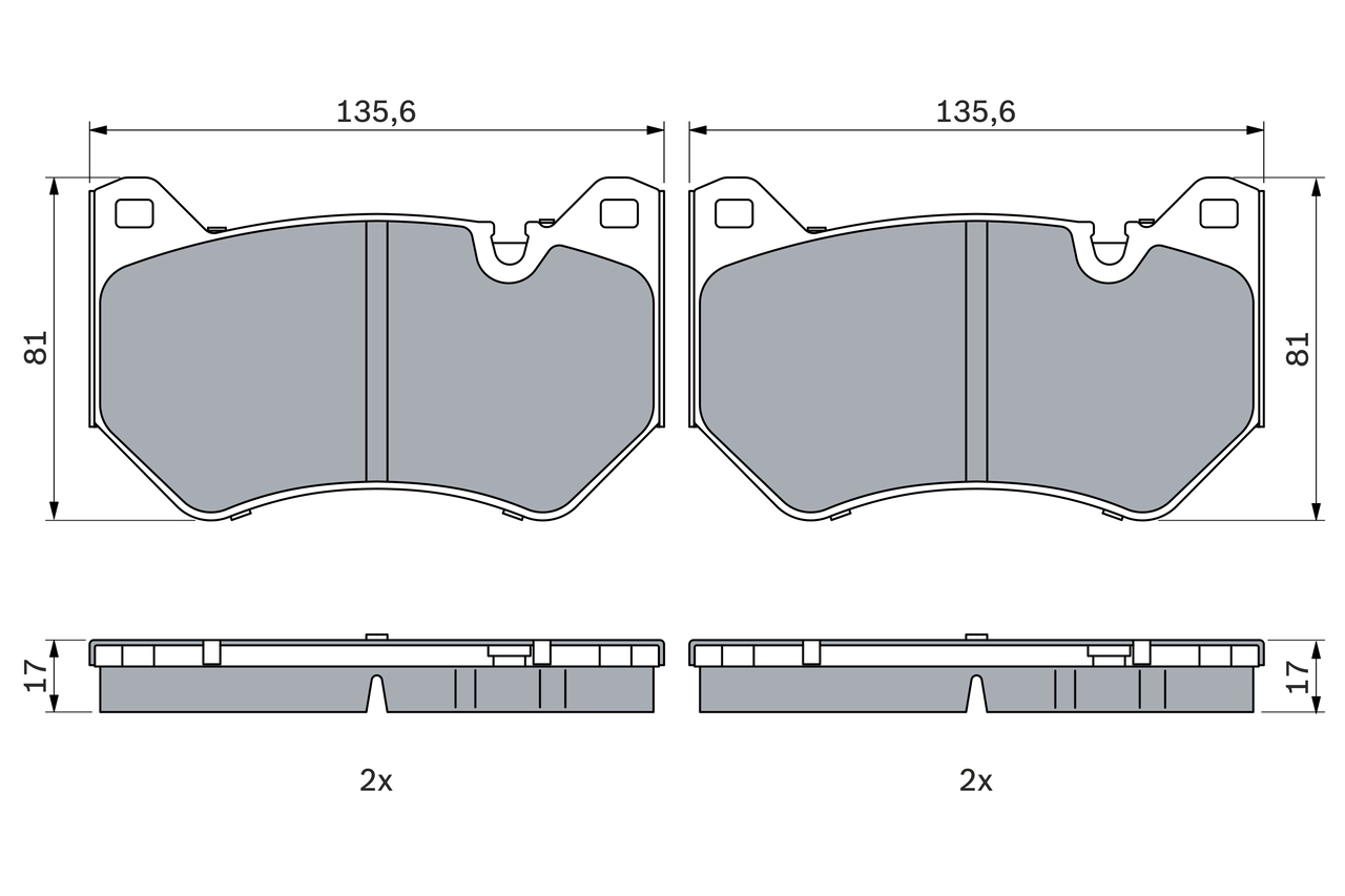 Set placute frana