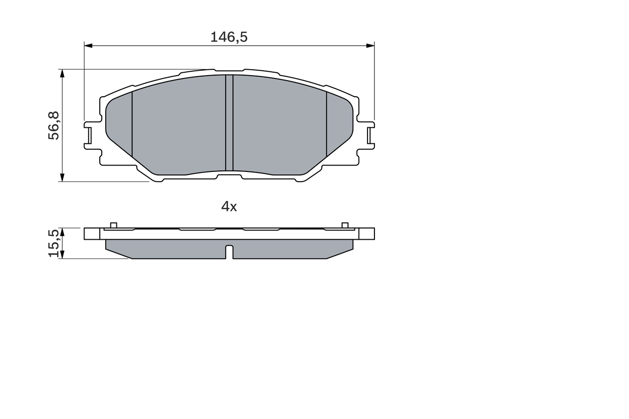 Set placute frana
