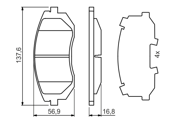 Set placute frana