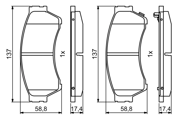Set placute frana