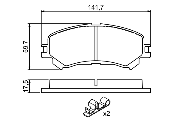 Set placute frana
