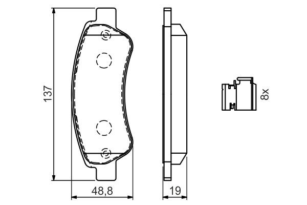 Set placute frana