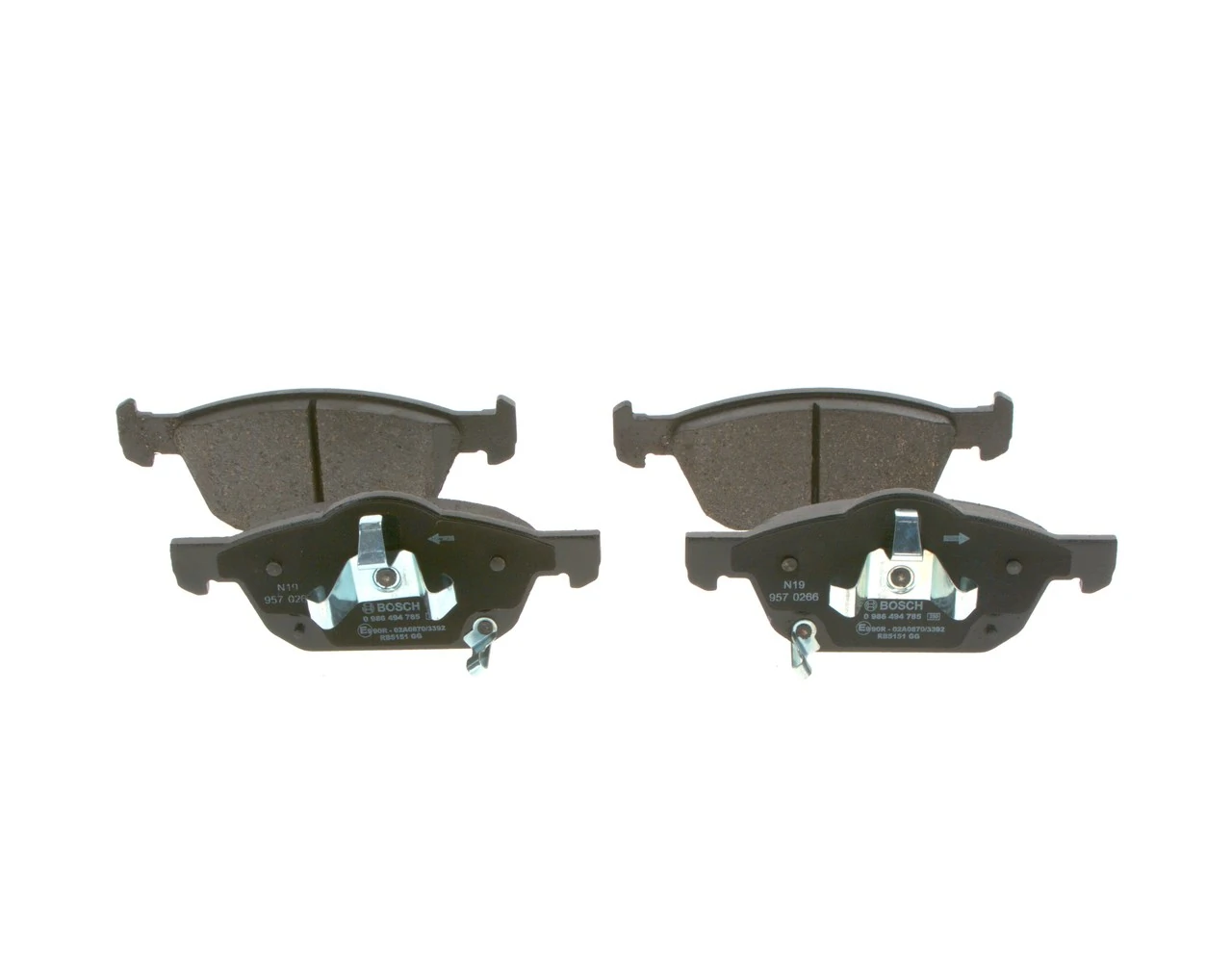 Set placute frana