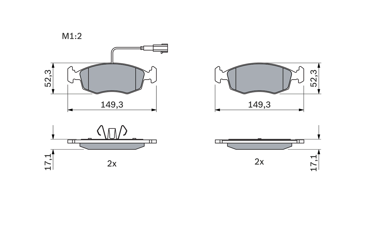 Set placute frana