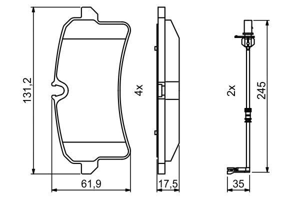 Set placute frana