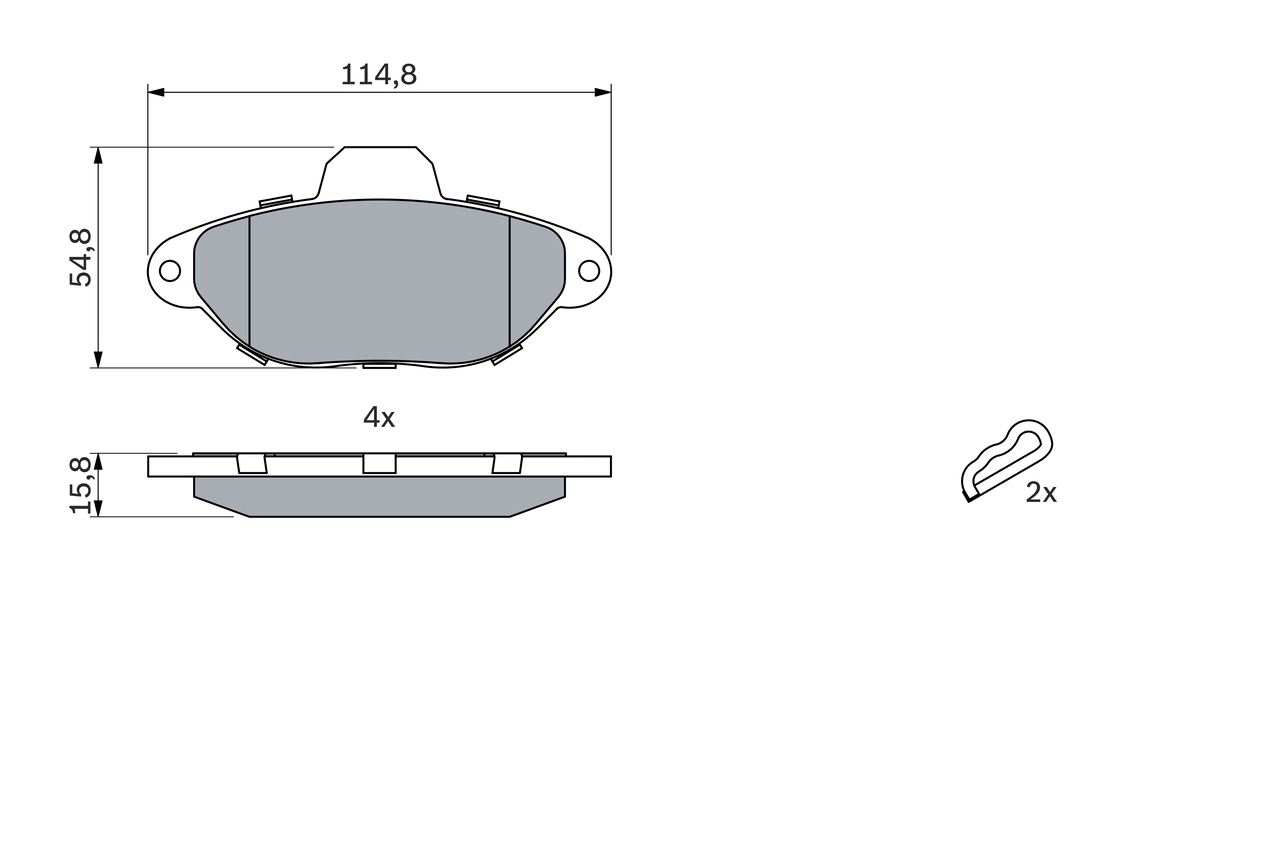 Set placute frana