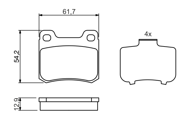 Set placute frana