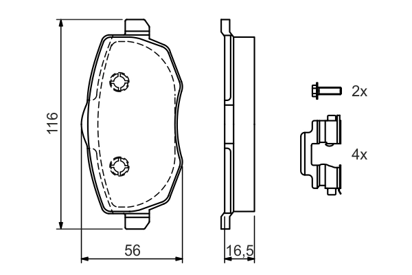 Set placute frana