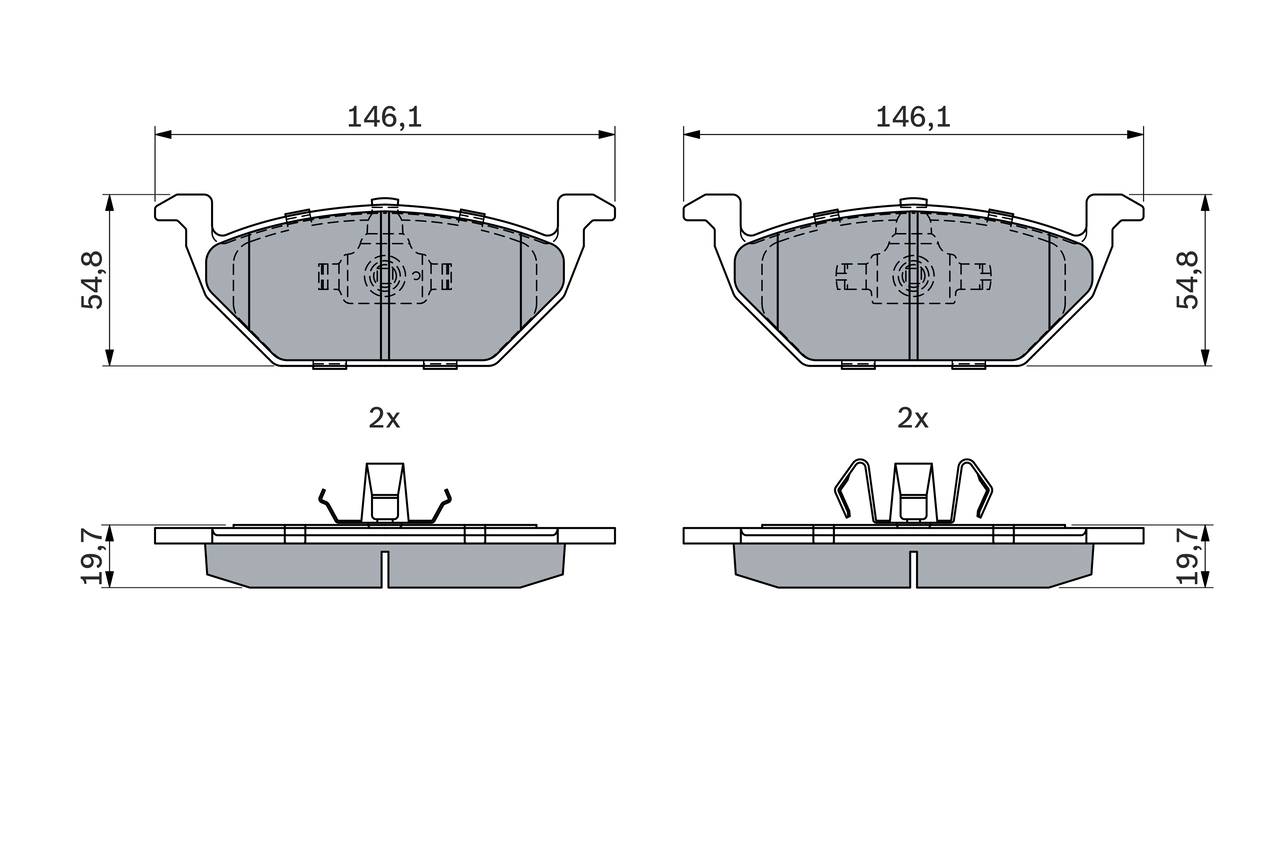 Set placute frana