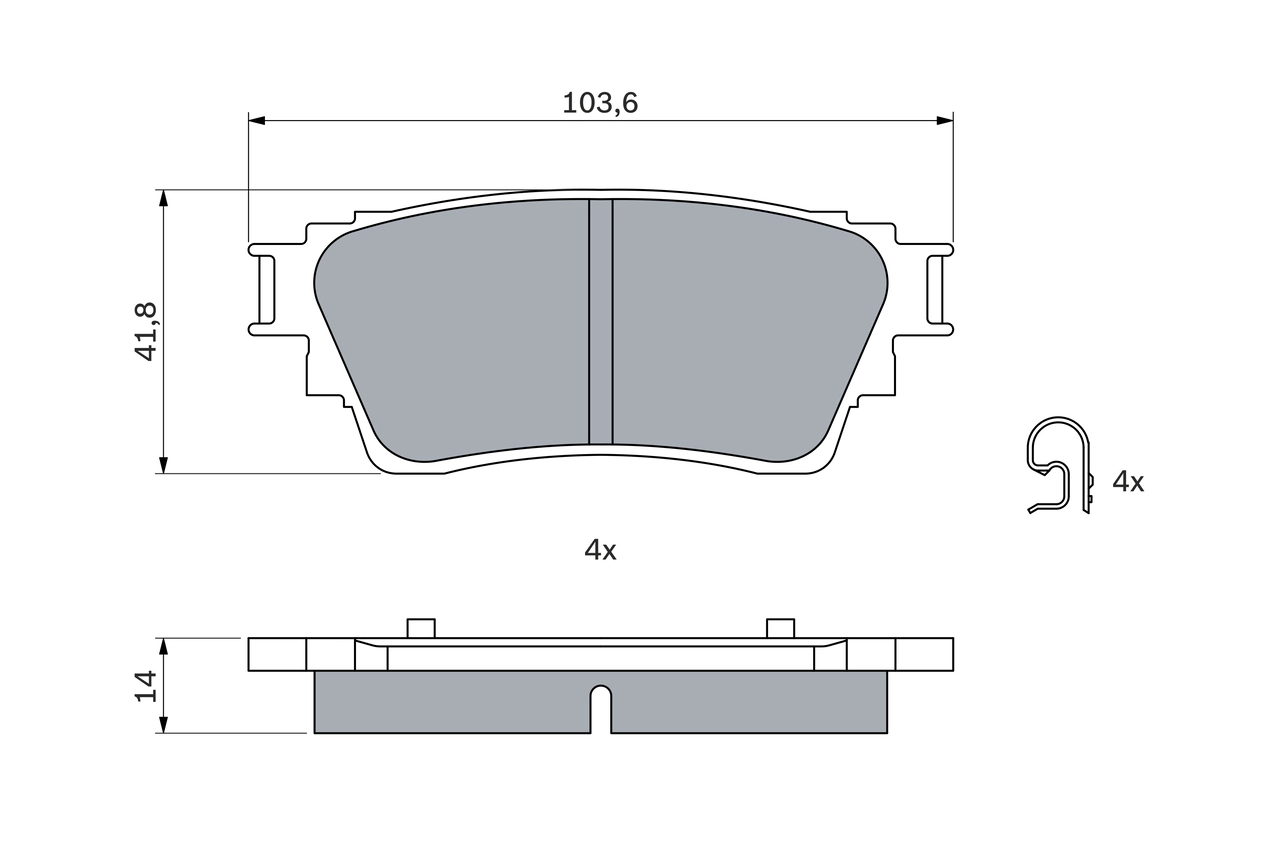 Set placute frana
