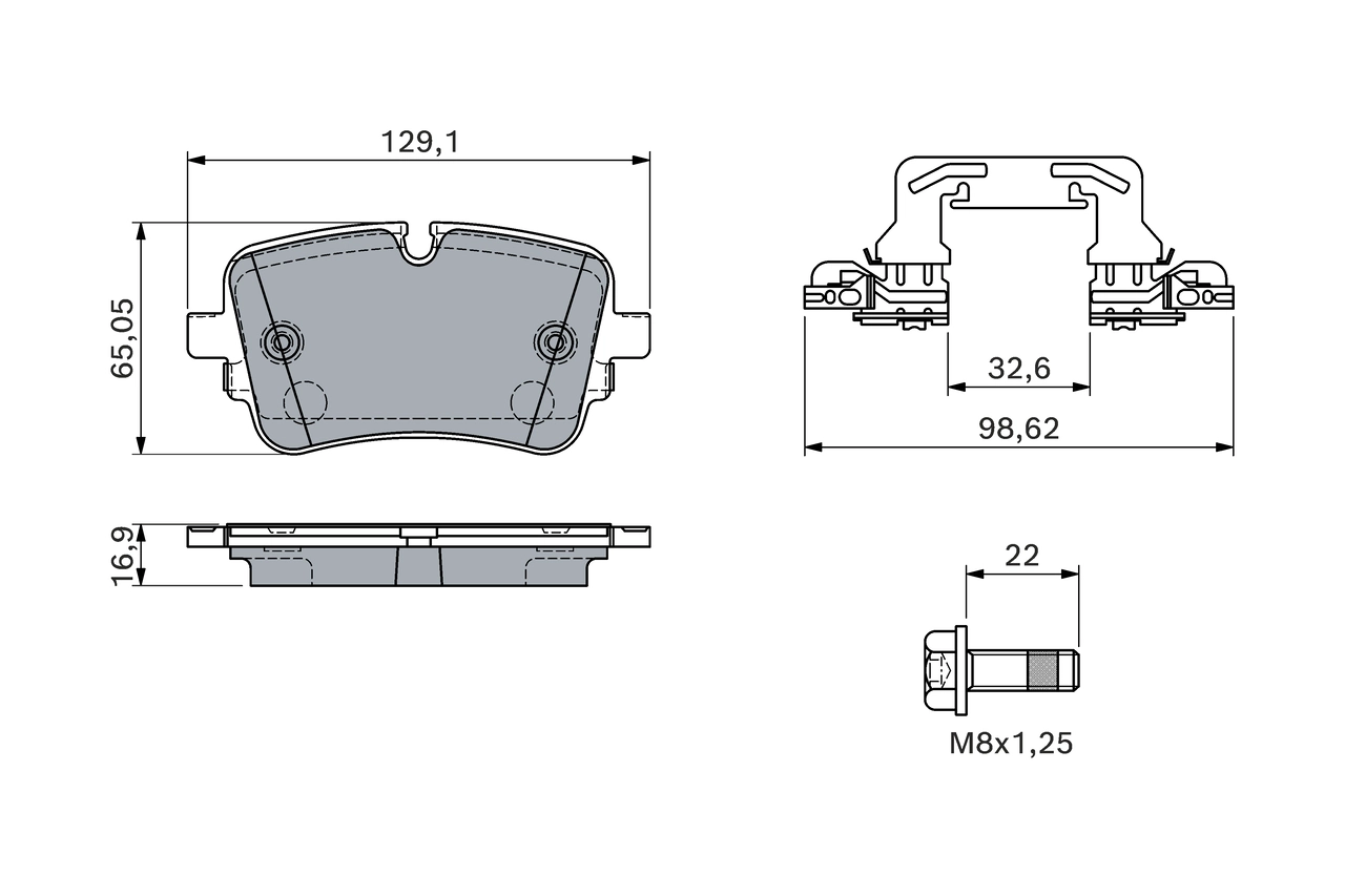 Set placute frana