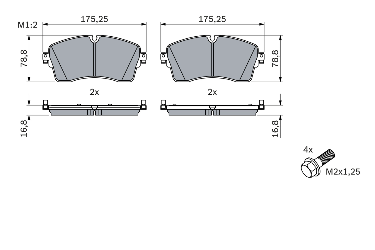 Set placute frana