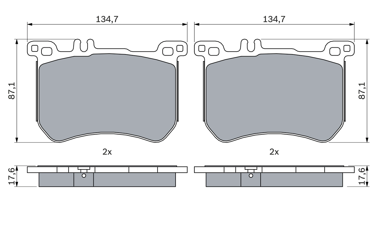 Set placute frana