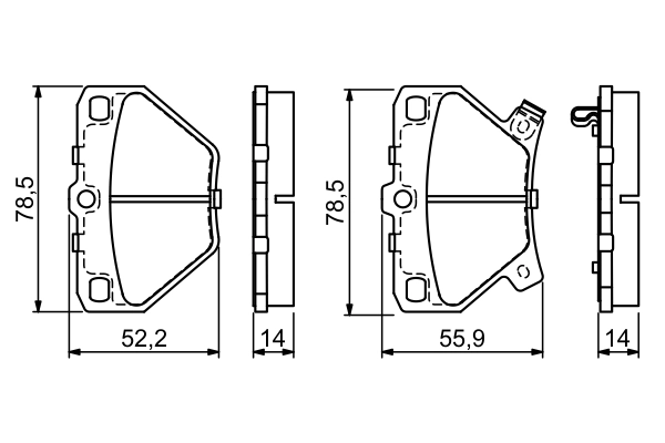 Set placute frana