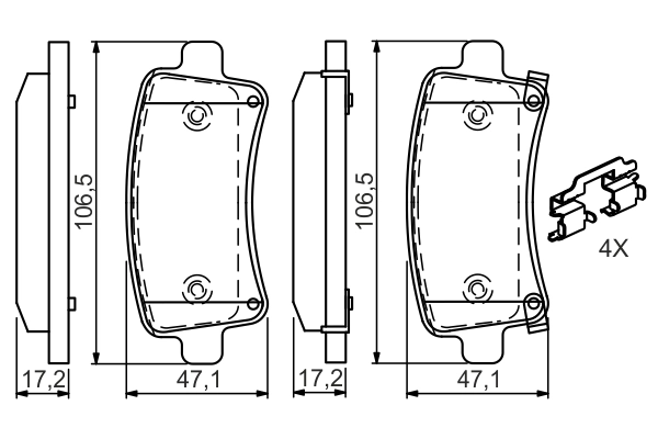 Set placute frana