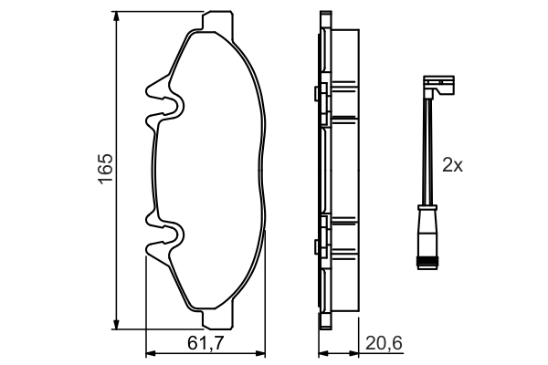 Set placute frana