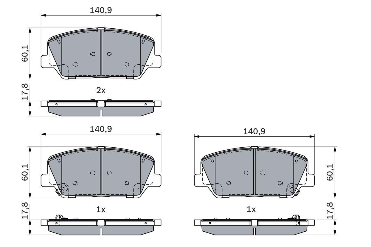 Set placute frana