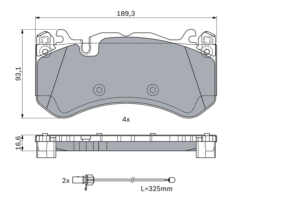 Set placute frana