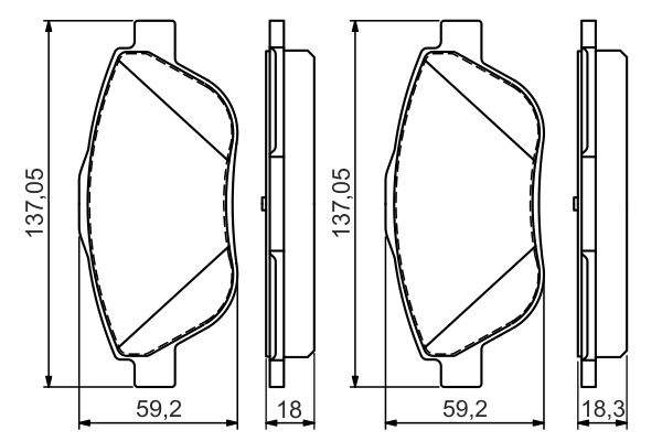 Set placute frana