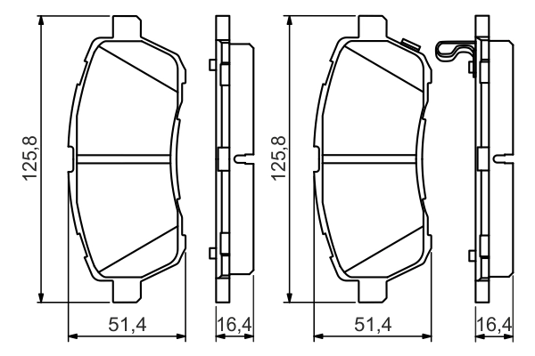 Set placute frana