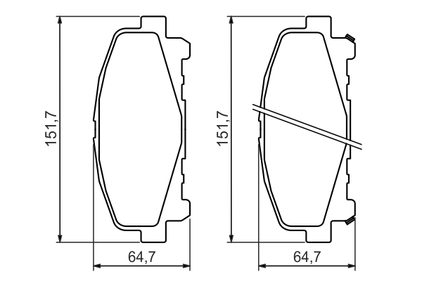 Set placute frana