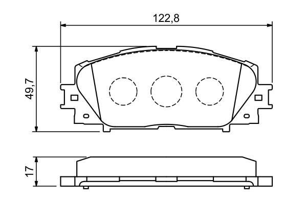 Set placute frana