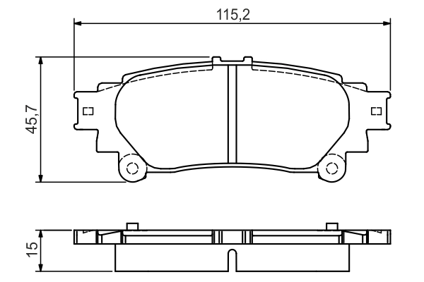 Set placute frana