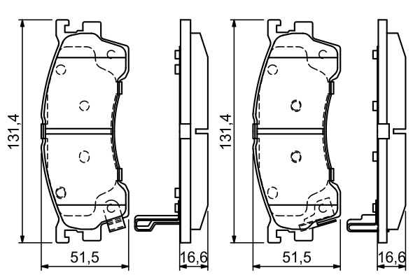 Set placute frana