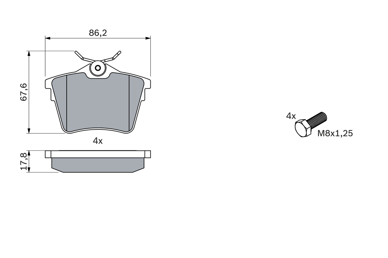 Set placute frana