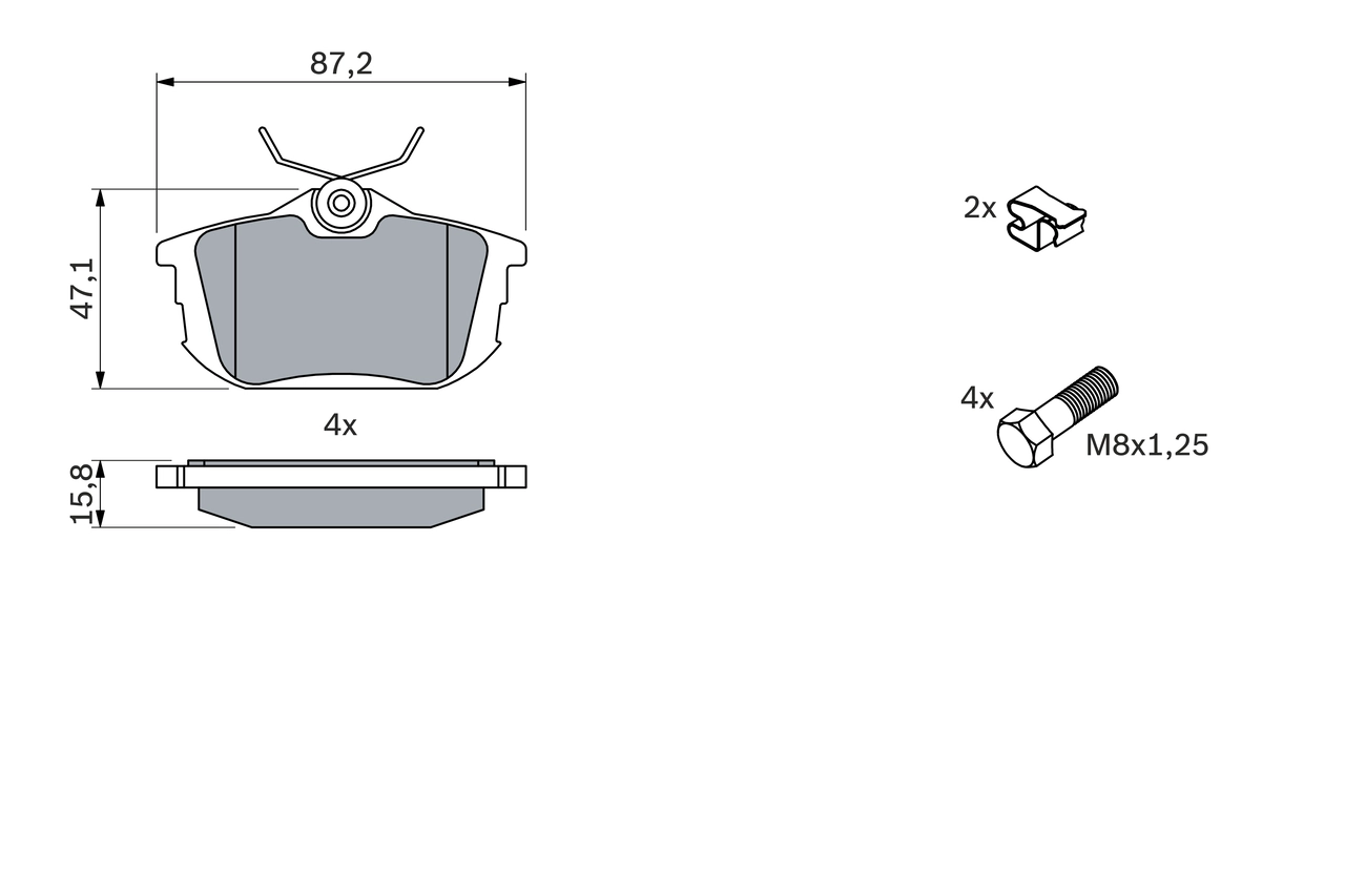 Set placute frana
