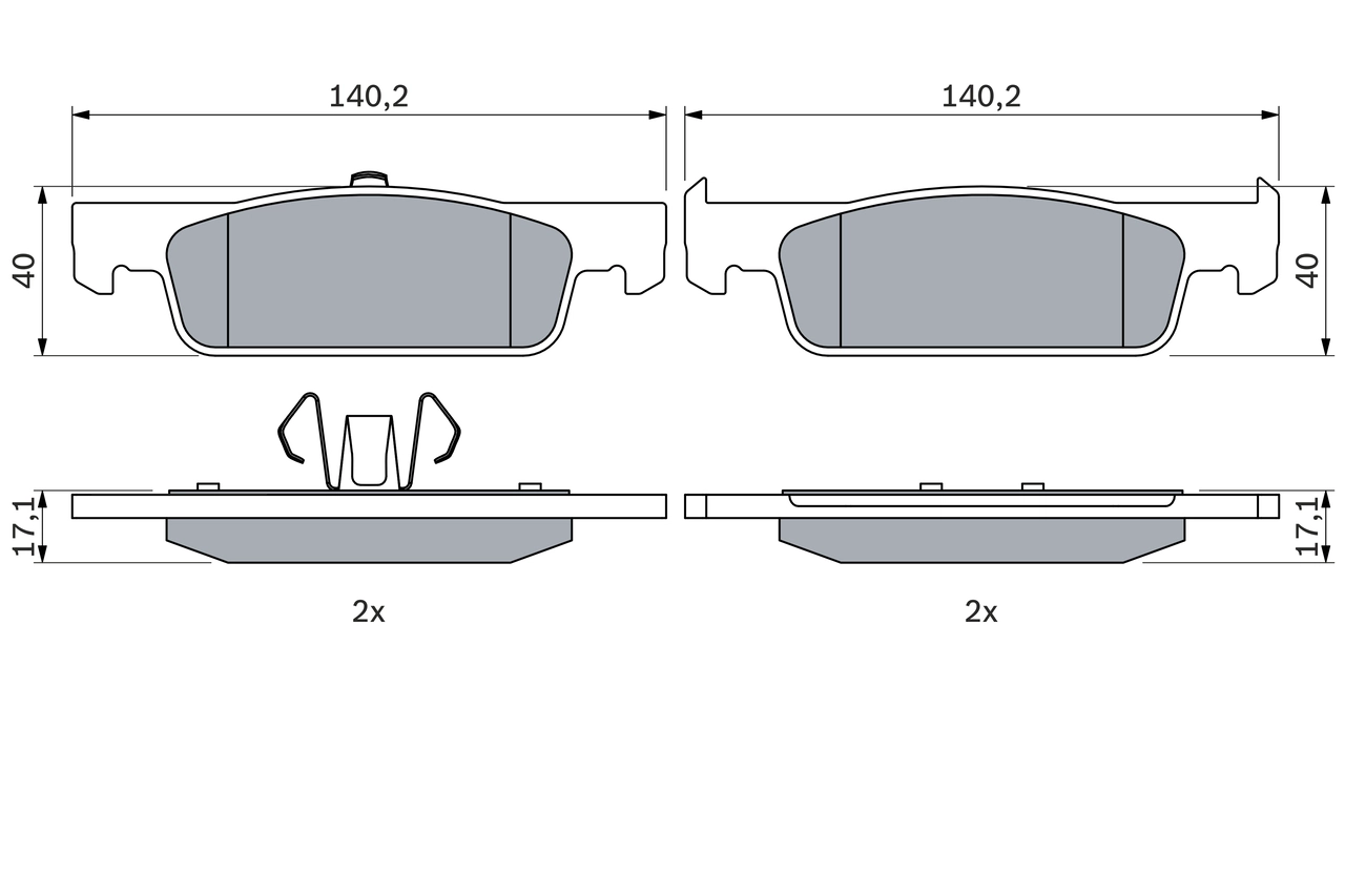 Set placute frana