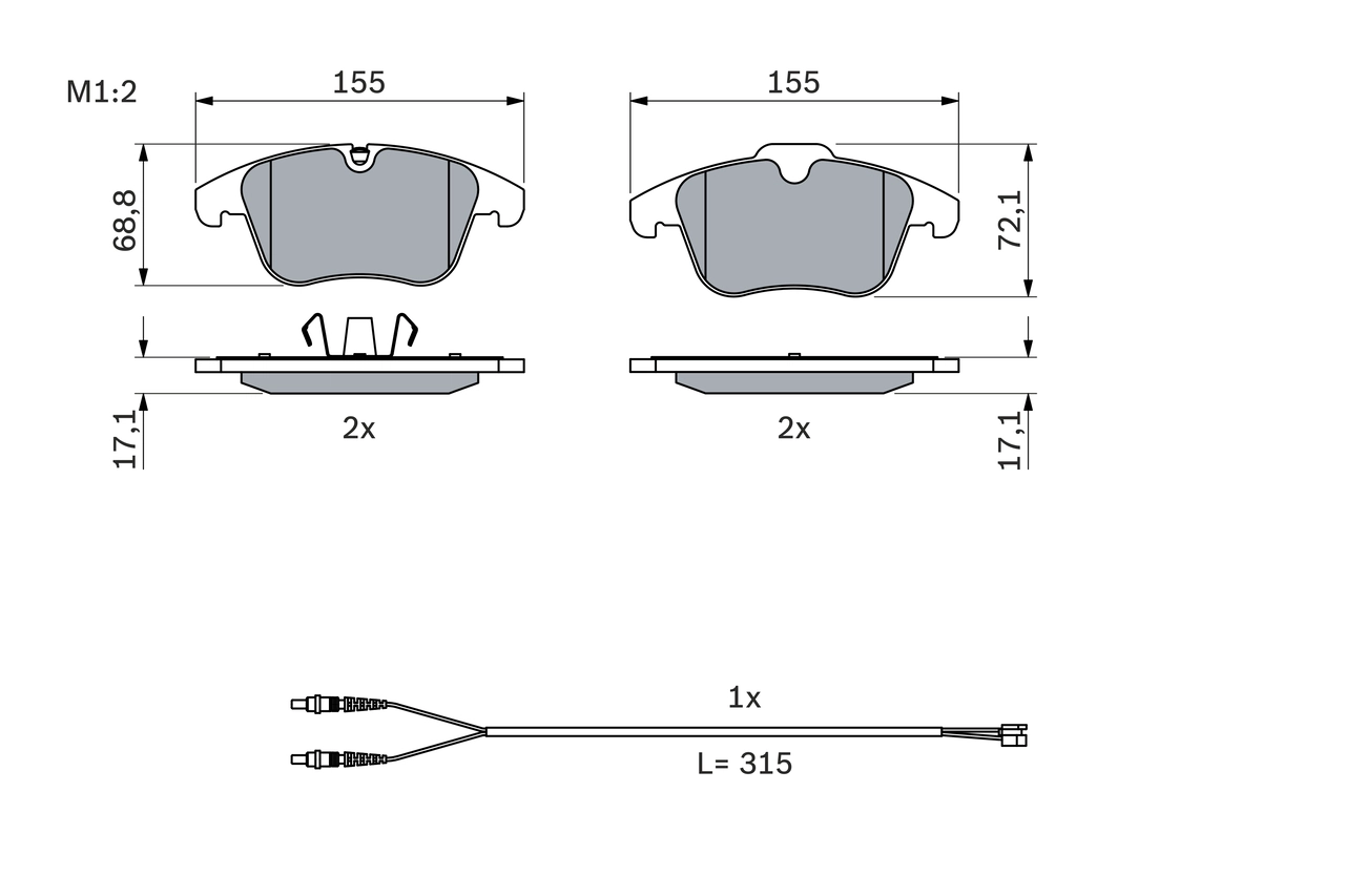 Set placute frana