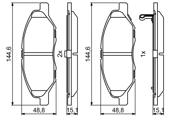 Set placute frana