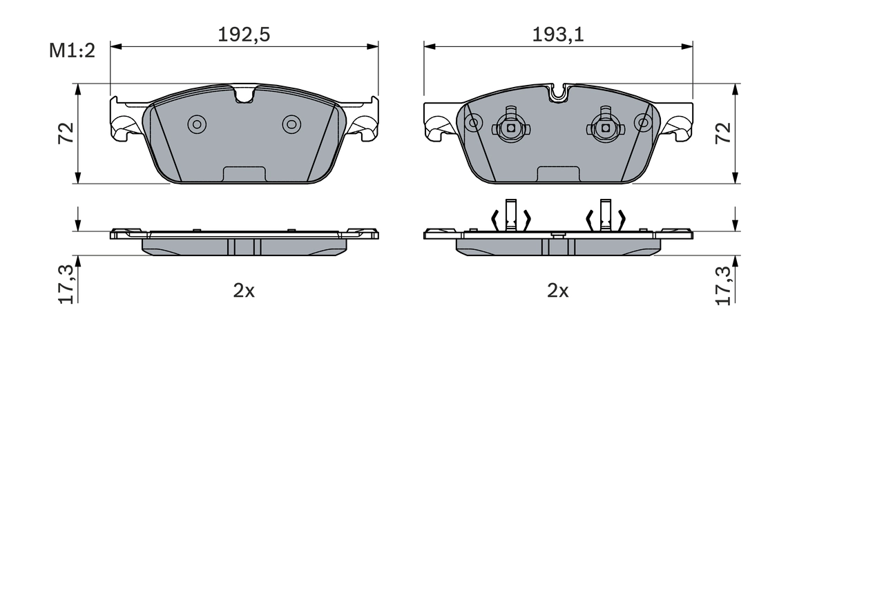 Set placute frana