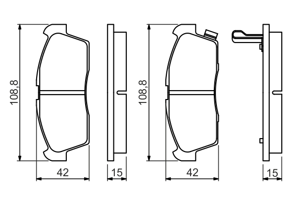 Set placute frana