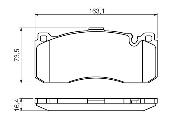 Set placute frana